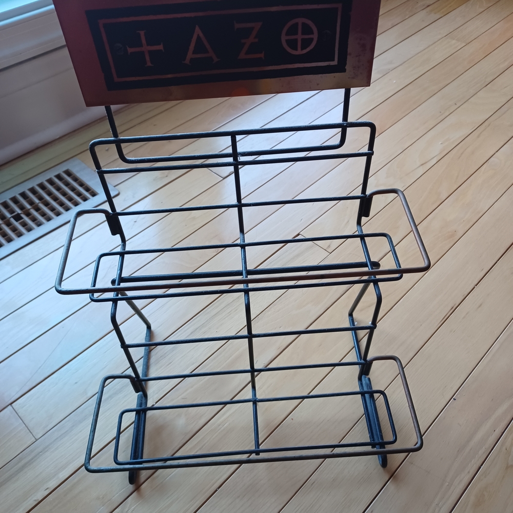 Black Metal Tea Rack